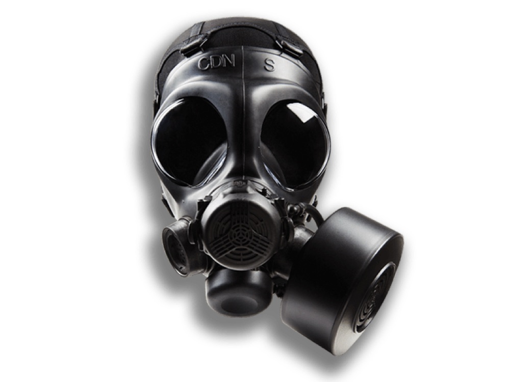 Front view of the C4 CBRN Gas Mask