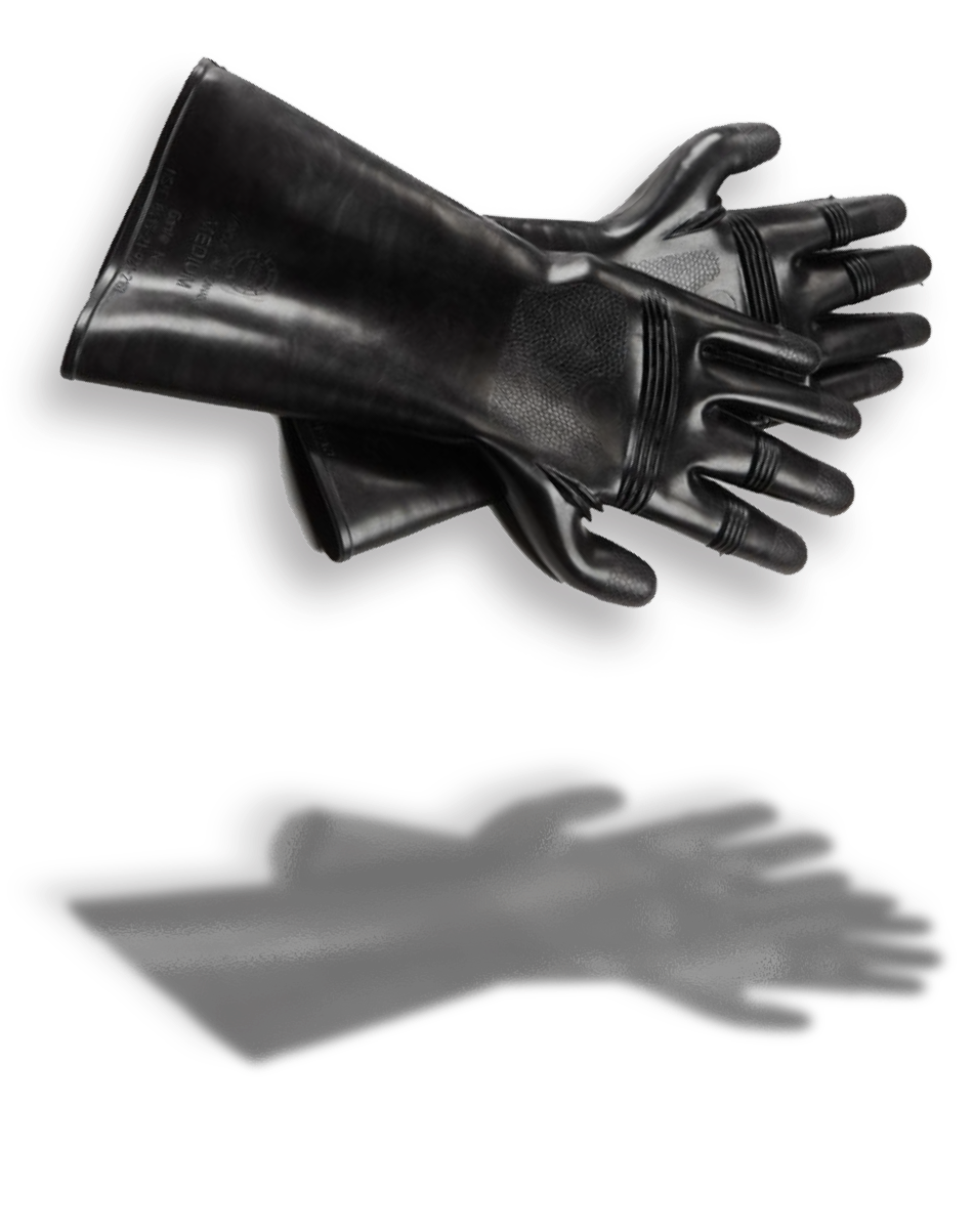 Pair of AMG molded gloves