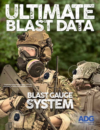 Cover of the The Blast Gauge System brochure