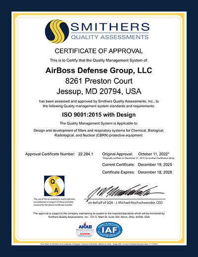 Cover of the ISO Certificate of Program brochure