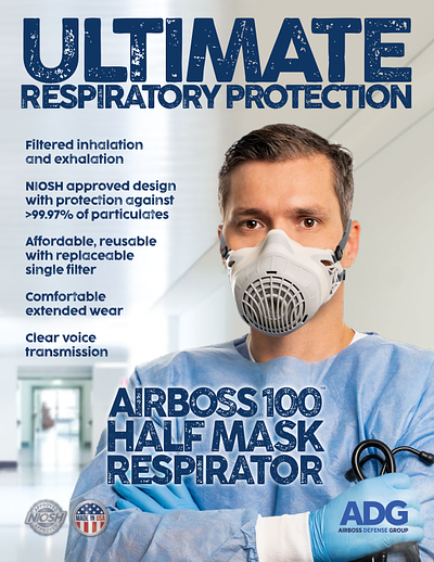 Cover of the AirBoss 100 Half Mask Brochure brochure
